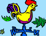 Coloring page Weathercock painted byanna