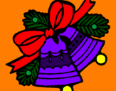 Coloring page Christmas bells painted bylupita 
