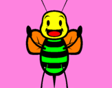 Coloring page Little bee painted byElias.