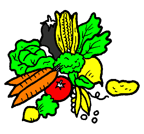 Coloring page vegetables painted byjudit   bemanv mt
