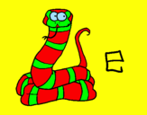Coloring page Snake painted byOcean