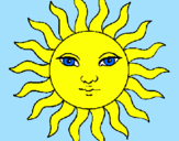 Coloring page Sun painted byashley