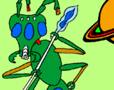 Coloring page Alien ant painted byblargar