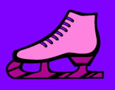 Coloring page Figure skate painted byfatima