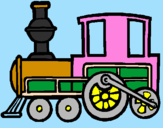 Coloring page Train painted byopopopopopopopo
