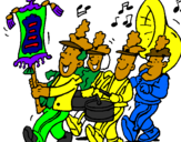 Coloring page Musical band painted bymaximo