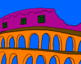 Coloring page Colosseum painted bysumer