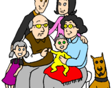 Coloring page Family  painted bymanuela restrepo parga