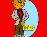 Coloring page Father bear painted byacirema