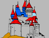 Coloring page Medieval castle painted bycarlos
