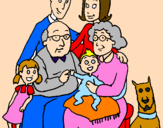 Coloring page Family  painted bylucy p  and    George    