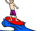 Coloring page Surf painted byvictor