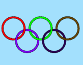 Coloring page Olympic rings painted bydany12