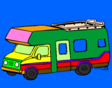 Coloring page Caravan painted bypato