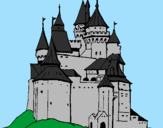 Coloring page Medieval castle painted byCandie