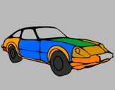 Coloring page Sports car painted bynahul