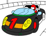 Coloring page Race car painted byJERENNIFEJERJENNIFERJENNI