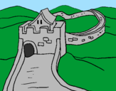 Coloring page The Great Wall of China painted byCandie