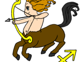 Coloring page Sagittarius painted byhailey