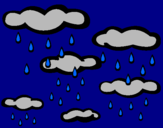 Coloring page Showery day painted byJonas