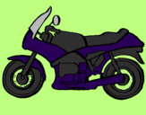 Coloring page Motorbike painted byBRITTANY