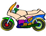 Coloring page Motorbike painted bymotor vroom