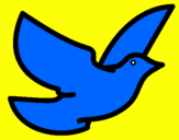 Coloring page Dove of peace painted byZac and Jonathan