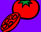 Coloring page Tomato painted byCandyRules