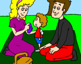 Coloring page The picnic painted bydany12