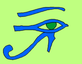 Coloring page Eye of Horus painted byBailey