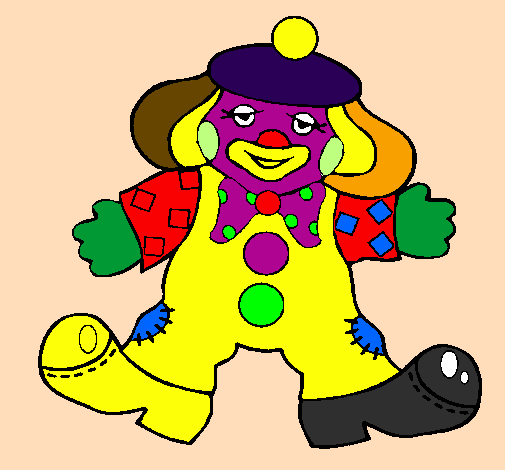 Coloring page Clown with big feet painted byThatss..TIA