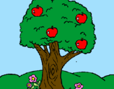 Coloring page Apple tree painted bysydney