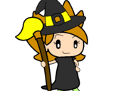 Coloring page Witch Turpentine painted bydania