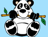 Coloring page Panda painted byDANI