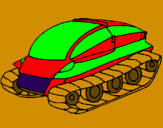 Coloring page Tank ship painted bygoto