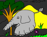 Coloring page Elephant painted byMr.Cookies :D