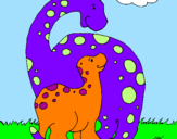 Coloring page Dinosaurs painted byDave