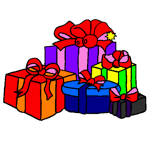 Coloring page Lots of presents painted byANDREA