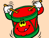 Coloring page Drum painted byviviana