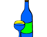 Coloring page Wine painted bykeoma
