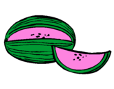 Coloring page Melon painted bypatricia