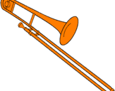 Coloring page Trombone painted byvvolverine