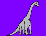 Coloring page Brachiosaurus painted byDINOSAURIO