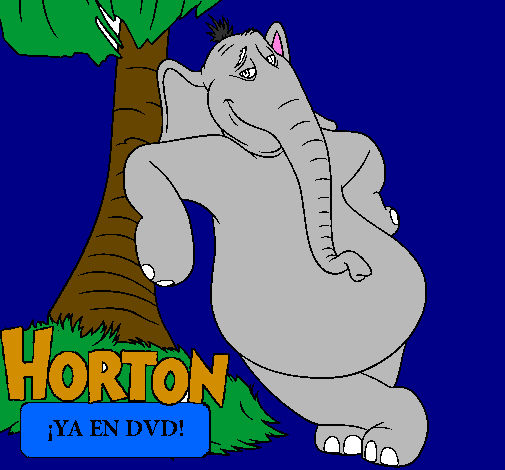 Coloring page Horton painted byhorton