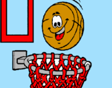 Coloring page Ball and basket painted bysrgiote