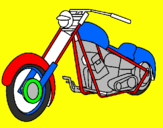 Coloring page Motorbike painted bypedro