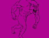 Coloring page Werewolf painted bypopo