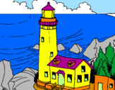 Coloring page Lighthouse painted bymaryjose