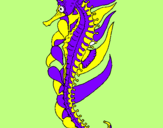 Coloring page Oriental sea horse painted byKennedy