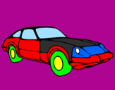Coloring page Sports car painted byMichael Jackson